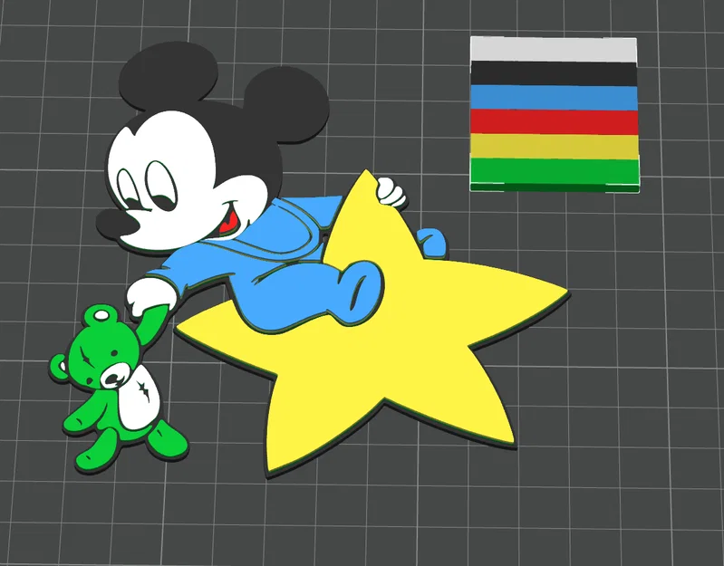 Mô hình 3D Mickey và Minnie trang trí cực dễ thương cho gia đình - Image 2