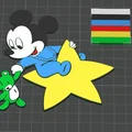 Mô hình 3D Mickey và Minnie trang trí cực dễ thương cho gia đình - Thumbnail 2