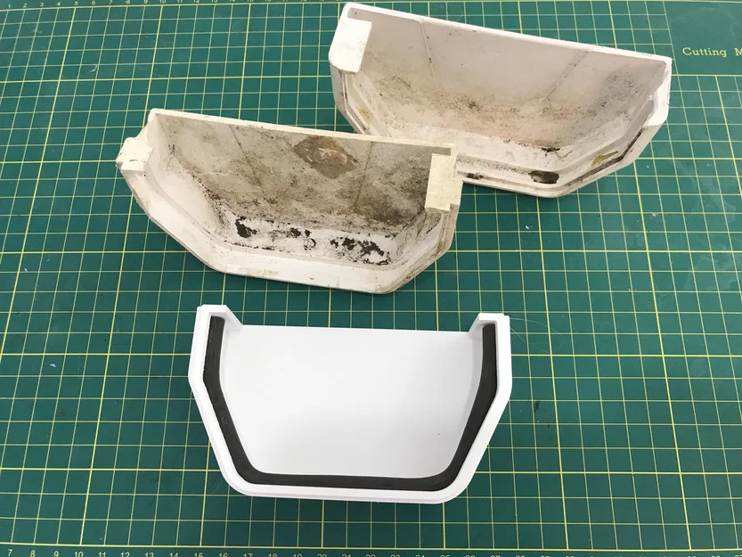 Nắp bịt đầu máng xối (Rain Gutter End Cap) - Image 1