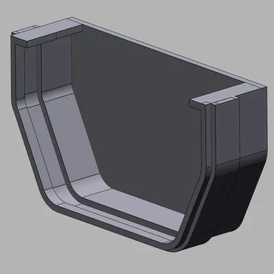 Nắp bịt đầu máng xối (Rain Gutter End Cap)