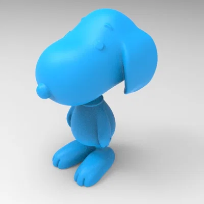 Mô hình 3D chú chó Snoopy cực dễ thương để trang trí