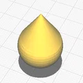 Mô hình trang trí hình giọt nước 3D (Drop) - File STL chất lượng - Thumbnail 3