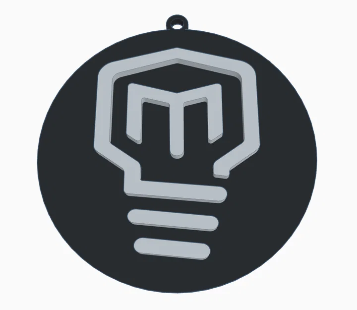 Móc khóa logo Mark Rober in 3D – Phụ kiện độc đáo cho fan sáng tạo - Image 2