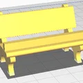 Giá đỡ điện thoại hình ghế công viên trang trí bàn làm việc - Thumbnail 1