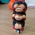 Tótem Mafalda sabiduria (no veo, no escucho, no hablo) - Thumbnail 2