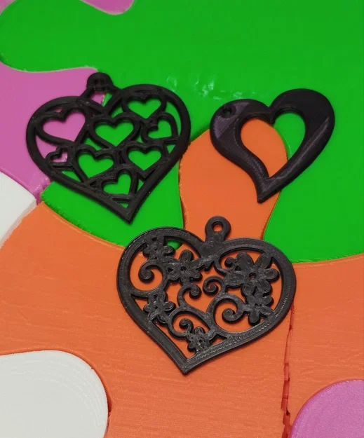 Bông tai trái tim (Heart Earrings / Pendientes de Corazon) - Image 3