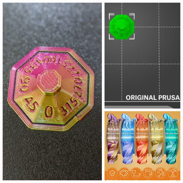 Dụng cụ hiệu chuẩn xoay sợi in hai màu (dual color filament) quanh trục Z - Image 1