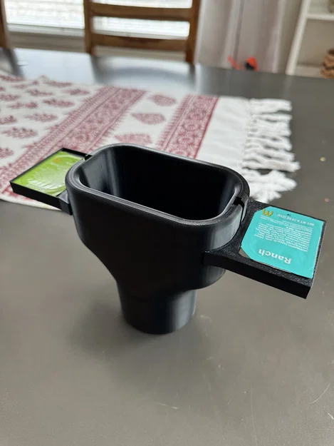 Giá đỡ khoai tây chiên cho cup holder ô tô (kèm khay sốt) - Image 5