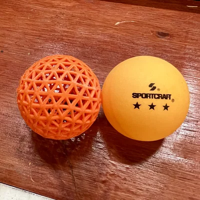 Mô hình quả bóng bàn 3D (Airless Ping Pong Ball) phiên bản 3.0 độc đáo