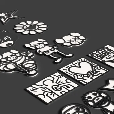 Street Art Coaster Pack – Bộ lót ly phong cách street art