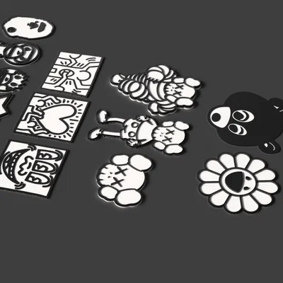 Street Art Coaster Pack – Bộ lót ly phong cách street art