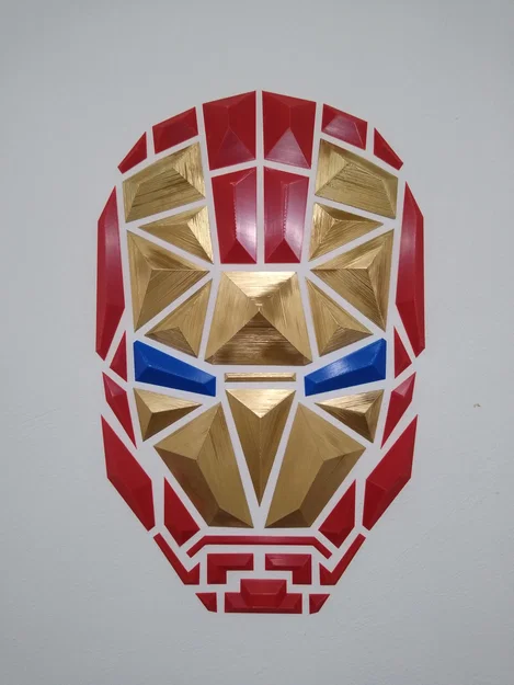 Tranh treo tường mũ Ironman (Ironman Helmet wall art) - Image 1