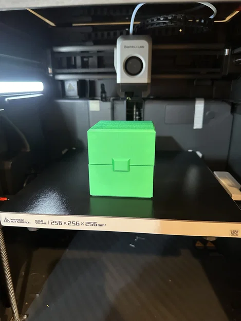 Hộp 3 inch Print-in-Place Hinge với nắp khóa (Locking Lid) - Image 1