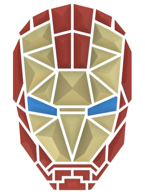 Tranh treo tường mũ Ironman (Ironman Helmet wall art) - Image 2