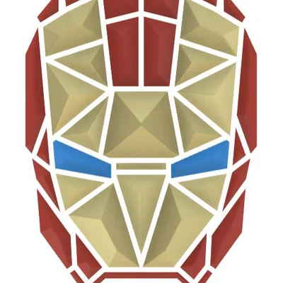 Tranh treo tường mũ Ironman (Ironman Helmet wall art)