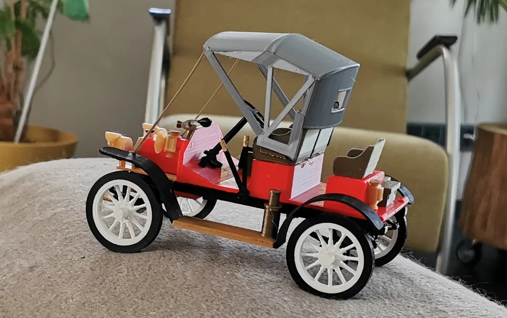 Mô hình xe cổ Ford Model S Roadster 1908 tỉ lệ 1:18 ấn tượng - Image 4