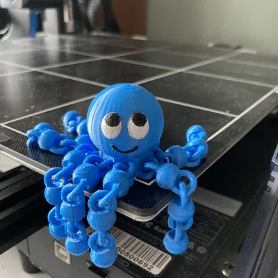 Chú Bạch Tuộc Mini Linh Hoạt - Đồ Chơi Fidget In 3D Đáng Yêu