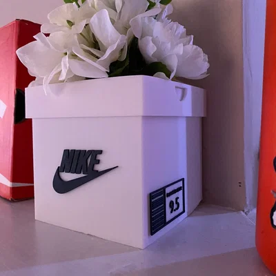 Mô hình 3D chậu cây Nike Shoebox Planter cực chất cho dân chơi giày