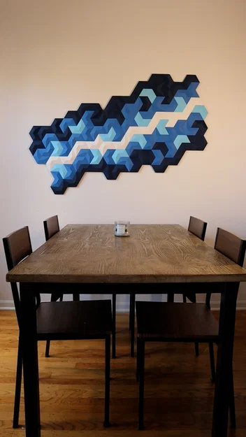 Project Chevron Wall Art – Tranh tường chevron dạng tile lắp ghép - Image 1