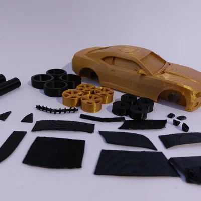 Mô hình xe Chevrolet Camaro lắp ráp - Dự án in 3D cho người đam mê