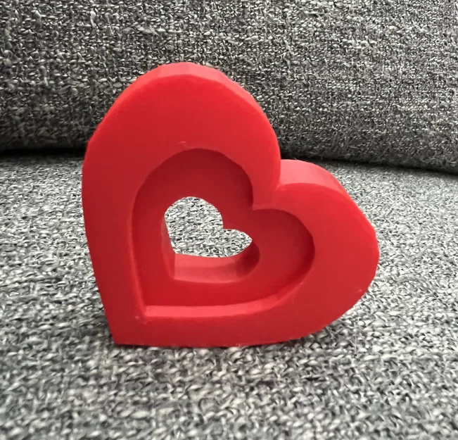 Mô hình 3D Ba Trái Tim Lồng Nhau (Valentines Day Three Hearts) - Image 1