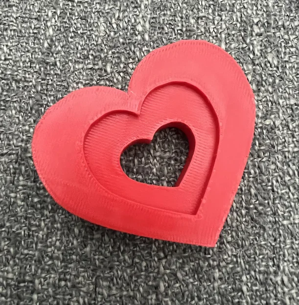 Mô hình 3D Ba Trái Tim Lồng Nhau (Valentines Day Three Hearts) - Image 2