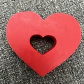 Mô hình 3D Ba Trái Tim Lồng Nhau (Valentines Day Three Hearts) - Thumbnail 3