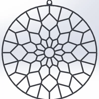 Khung Flower Mandala Sun Catcher (DIY Resin)