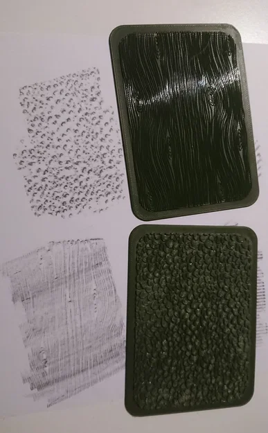 Bộ texture boards/pads set 3 (vân gỗ & da) khổ A5/A7 - Image 1