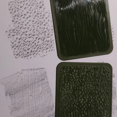 Bộ texture boards/pads set 3 (vân gỗ & da) khổ A5/A7