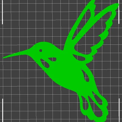 Mô hình trang trí treo tường chim ruồi Hummingbird in 3D nghệ thuật