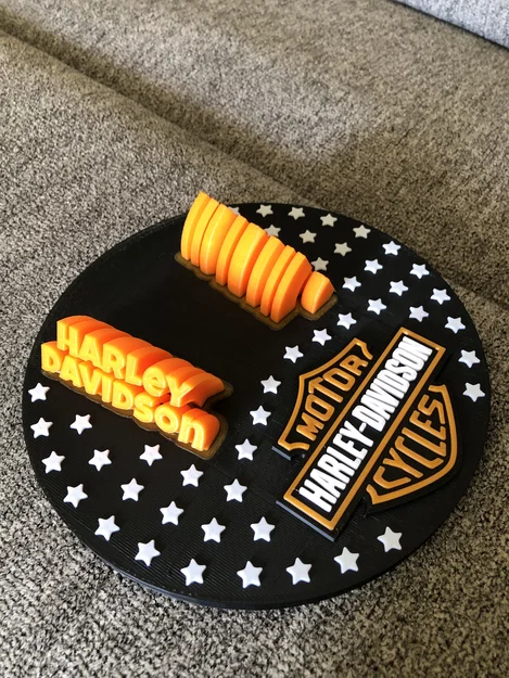 Tấm lót chân chống xe Harley-Davidson in 3D siêu bền và đẹp - Image 1