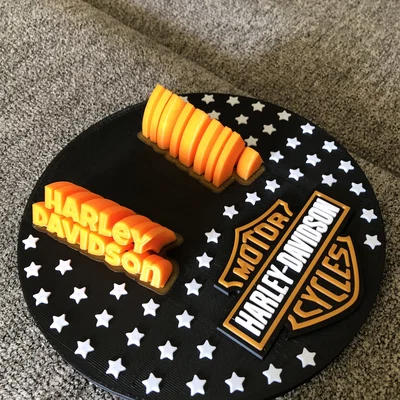 Tấm lót chân chống xe Harley-Davidson in 3D siêu bền và đẹp