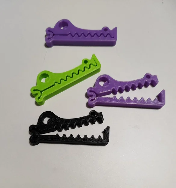 Kẹp miệng túi hình cá sấu 3D - Mẫu in nhanh, tiện dụng - Image 3