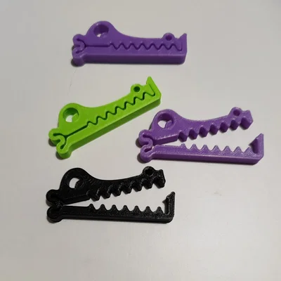 Kẹp miệng túi hình cá sấu 3D - Mẫu in nhanh, tiện dụng