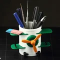 Cốc đựng bút hình máy bay độc đáo - Mô hình in 3D trang trí bàn học - Thumbnail 2