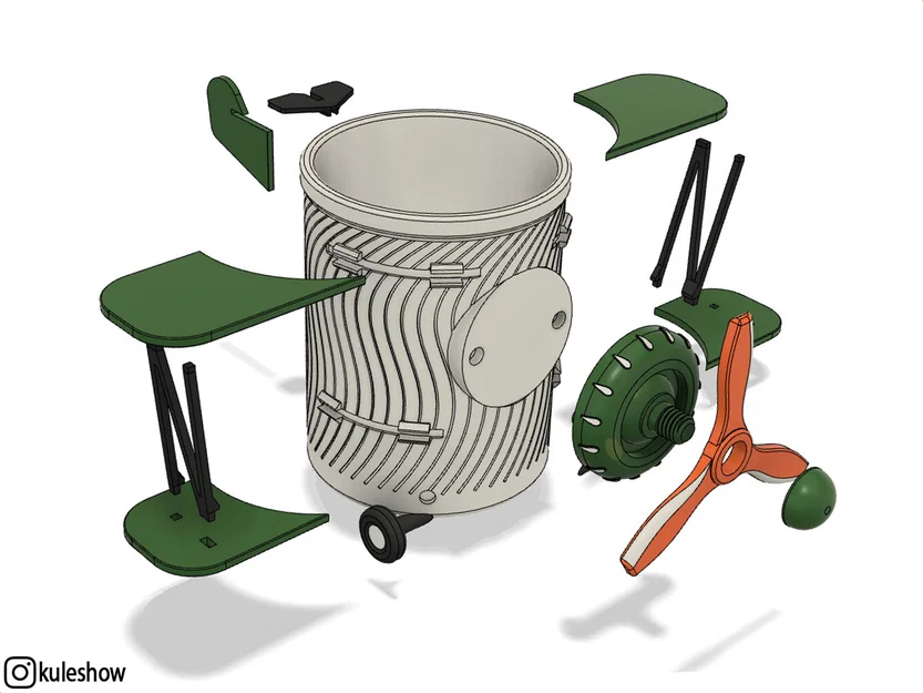 Cốc đựng bút hình máy bay độc đáo - Mô hình in 3D trang trí bàn học - Image 4