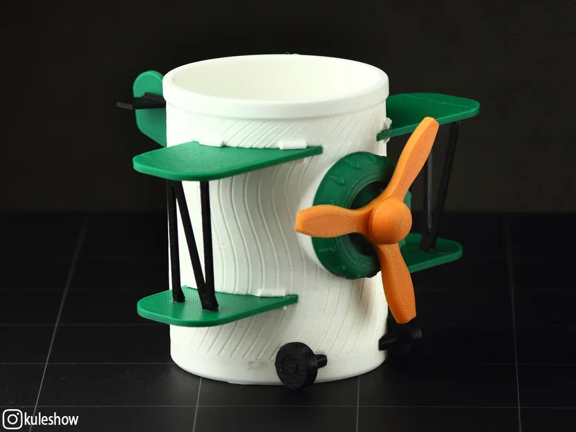 Cốc đựng bút hình máy bay độc đáo - Mô hình in 3D trang trí bàn học - Image 5