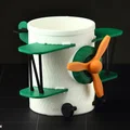 Cốc đựng bút hình máy bay độc đáo - Mô hình in 3D trang trí bàn học - Thumbnail 5