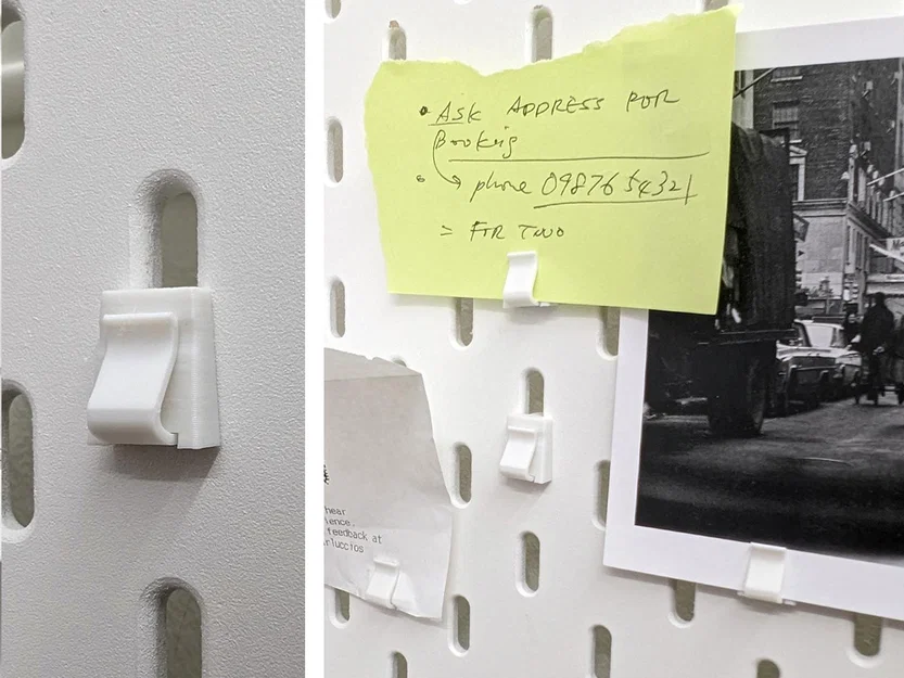 Kẹp giữ thẻ cho IKEA Skadis (Card Holder Clip) - Image 1