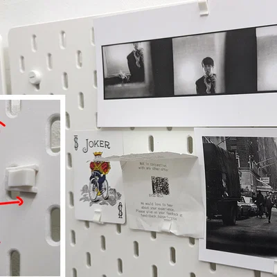 Kẹp giữ thẻ cho IKEA Skadis (Card Holder Clip)