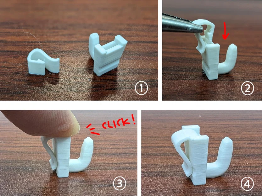 Kẹp giữ thẻ cho IKEA Skadis (Card Holder Clip) - Image 3