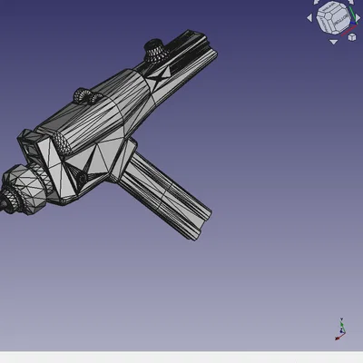 Mô hình 3D súng Phaser Type 2 từ Star Trek TOS