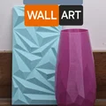 Tranh tường nghệ thuật hình học 3D độc đáo cho không gian sống - Thumbnail 1