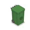 Thùng rác mini để bàn 3D - Mẫu thiết kế gọn gàng và tinh tế - Thumbnail 3