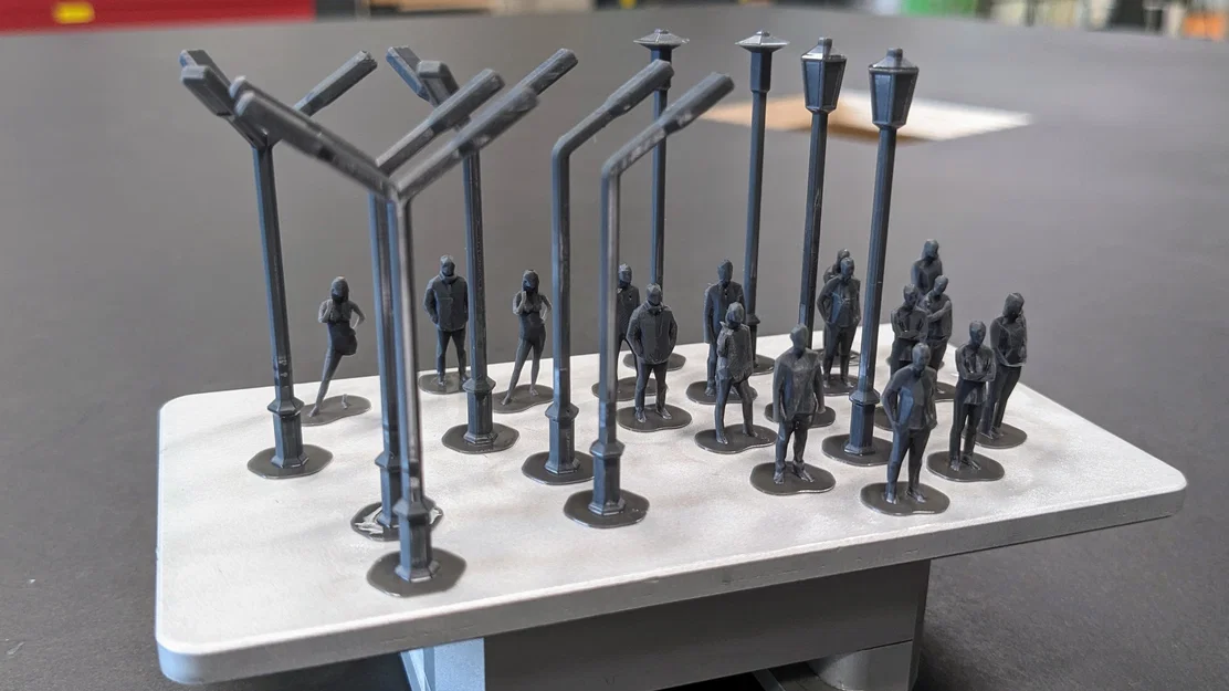 Bộ 5 Mẫu Cột Đèn Đường Low Poly Cho Sa Bàn Kiến Trúc - Image 2