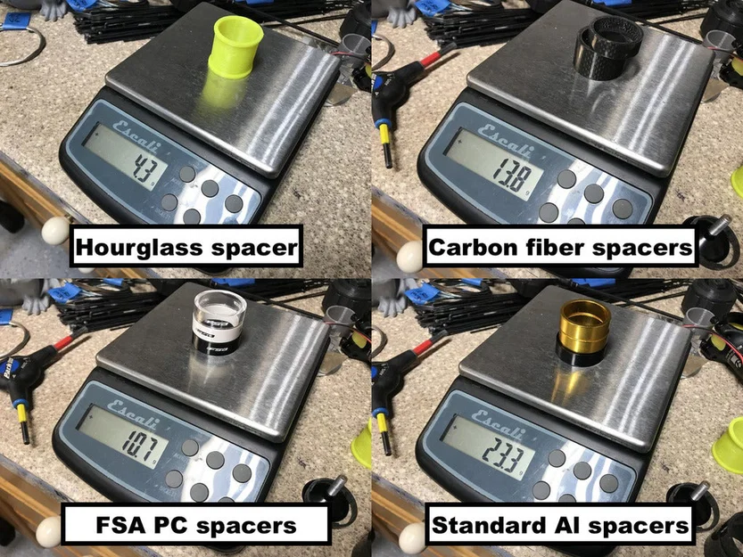 Vòng đệm (spacer) cổ phuộc xe đạp threadless dạng tham số (parametric) - Image 2