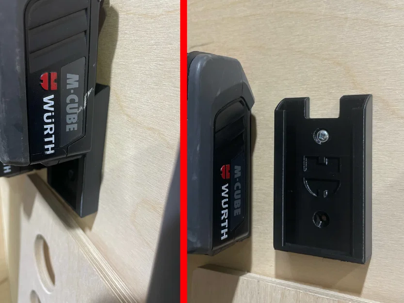 Ngàm treo pin Würth M-Cube 18V - Phụ kiện gọn gàng cho xưởng của anh em - Image 1