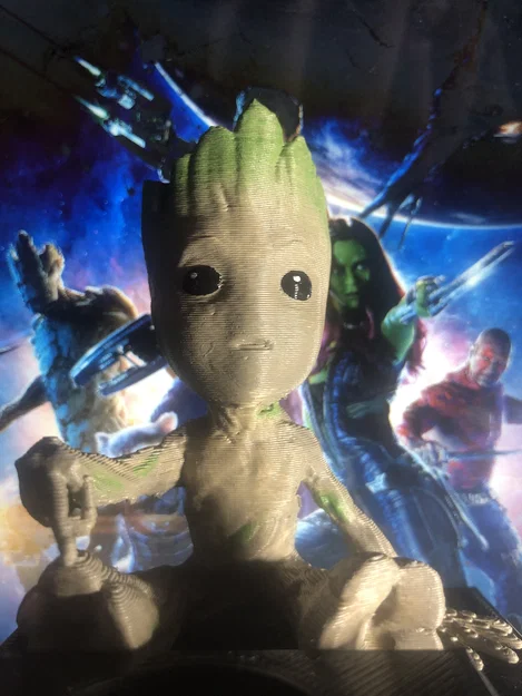 Mô hình Baby Groot giữ sạc Apple Watch in 3D cực đáng yêu - Image 1