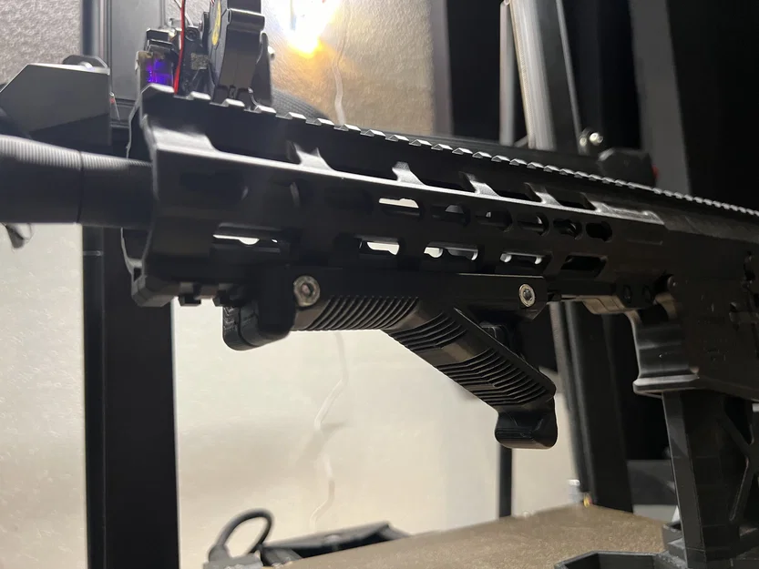 Tay cầm Angled Foregrip Airsoft thiết kế chắc chắn, dễ in 3D - Image 1
